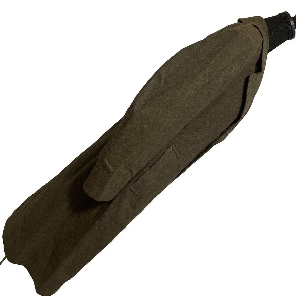 Vtg USMC K. Bessecaire Overcoat‎ Man's Wool Kersey 36S Green